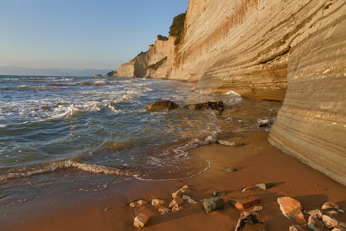 photo "***" tags: landscape, travel, evening, rocks, sea, о.Корфу