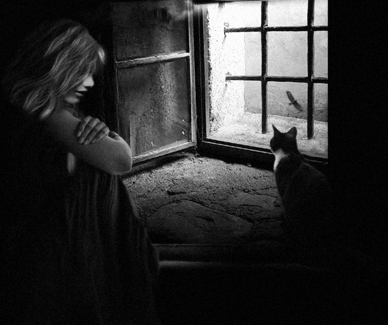 фото "Once upon a time..." метки: digital art, черно-белые, разное, Conceptual