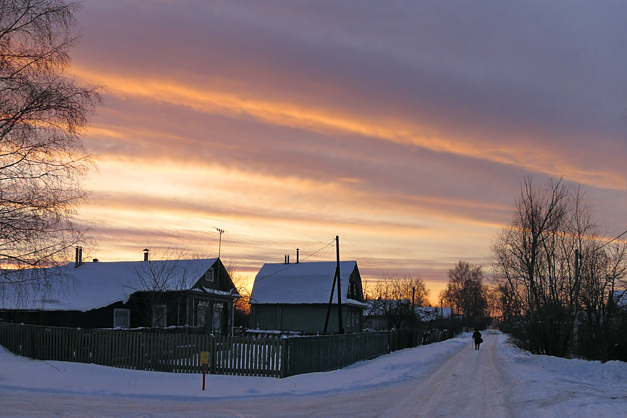 фото "Деревенька рассветная" метки: пейзаж, 