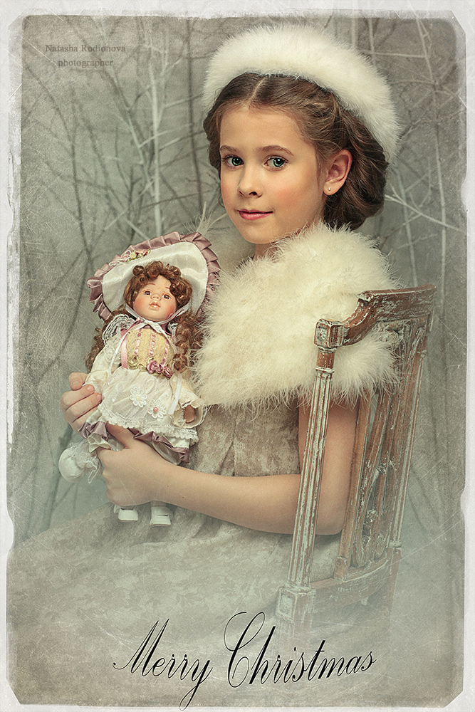 photo "***" tags: portrait, Фотограф Наталья Родионова, девочка, открытка, рождество, сказка