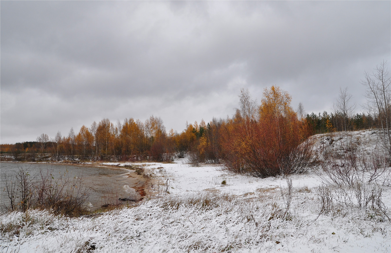 photo "***" tags: landscape, snow, water, winter, деревья