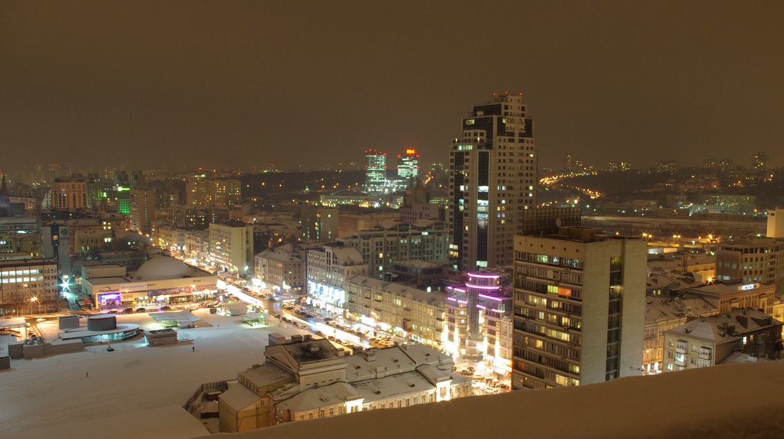 фото "Зимняя ночь" метки: пейзаж, город, архитектура, 