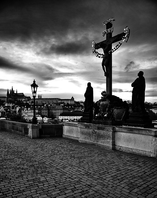 photo "Cумеречный атмосфера" tags: black&white, Prag, Prague, Praha
