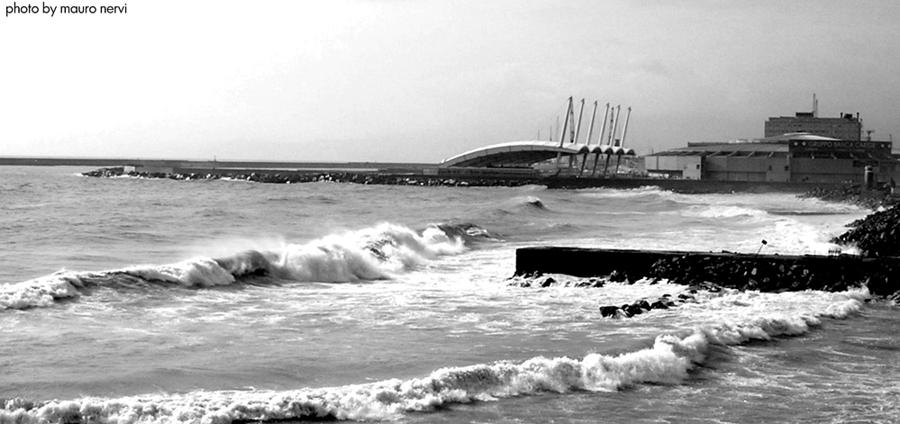 photo "heavy waves" tags: black&white, 