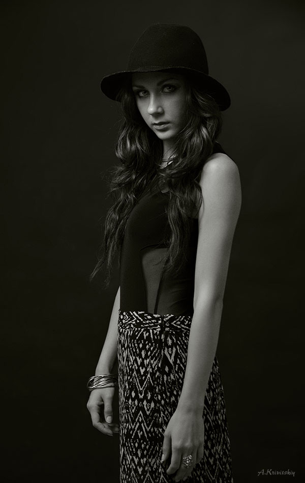 photo "кривицкий" tags: portrait, black&white, krivitsky, Александр Кривицкий, актриса, фотомодель, фототеатр