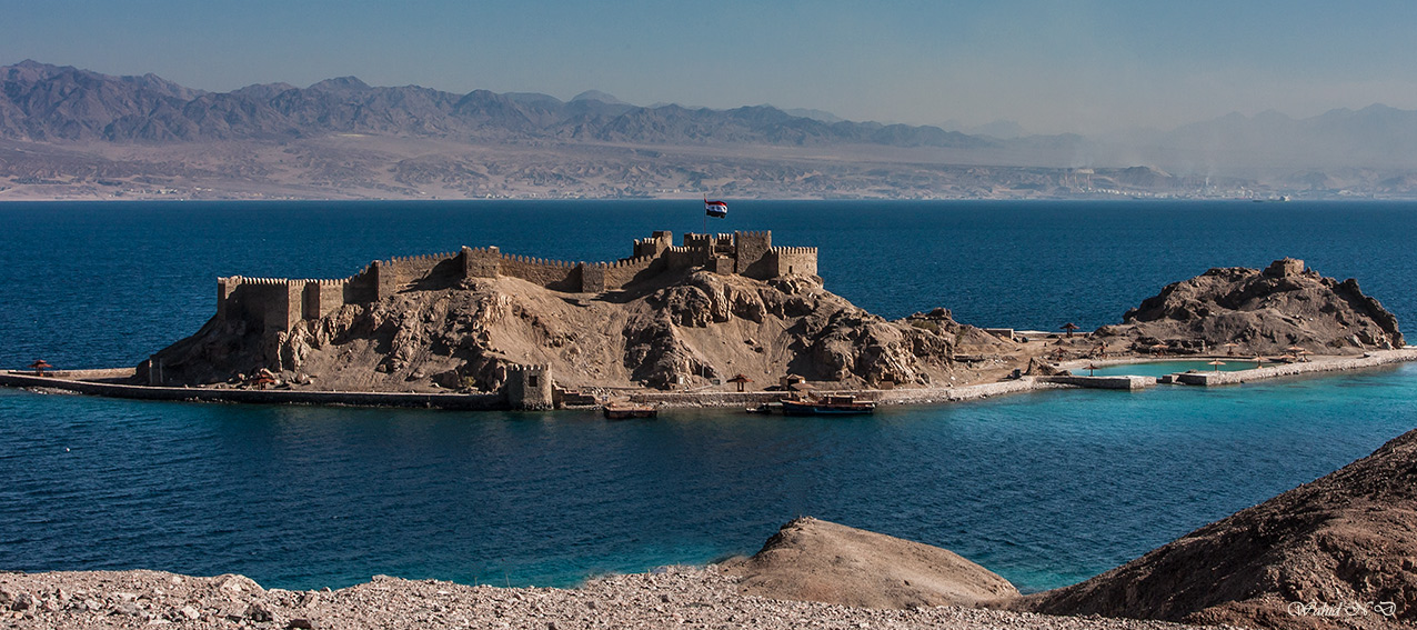 photo "Saladin Castle" tags: landscape, travel, panoramic, Sinai, Water-scape, building