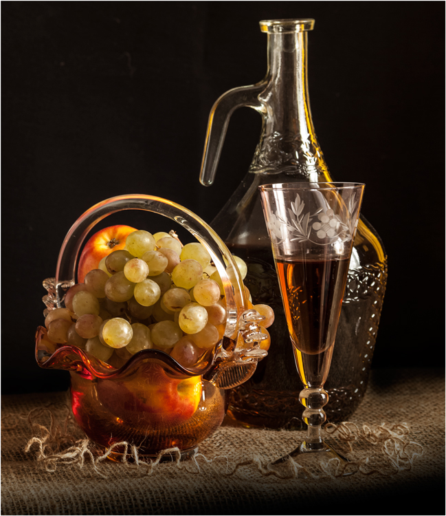 photo "***" tags: still life, autumn, wine, виноград, стекло