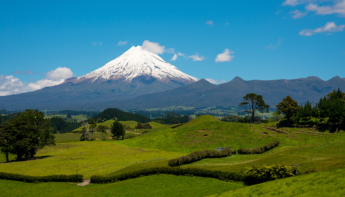 фото "Вулкан" метки: пейзаж, природа, путешествия, New Zealand, mountain, summer, volcano, небо, облака, снег