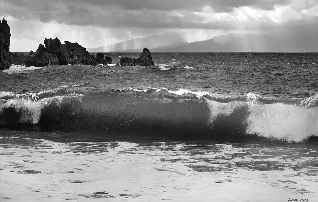 photo "Surf" tags: landscape, nature, black&white, 