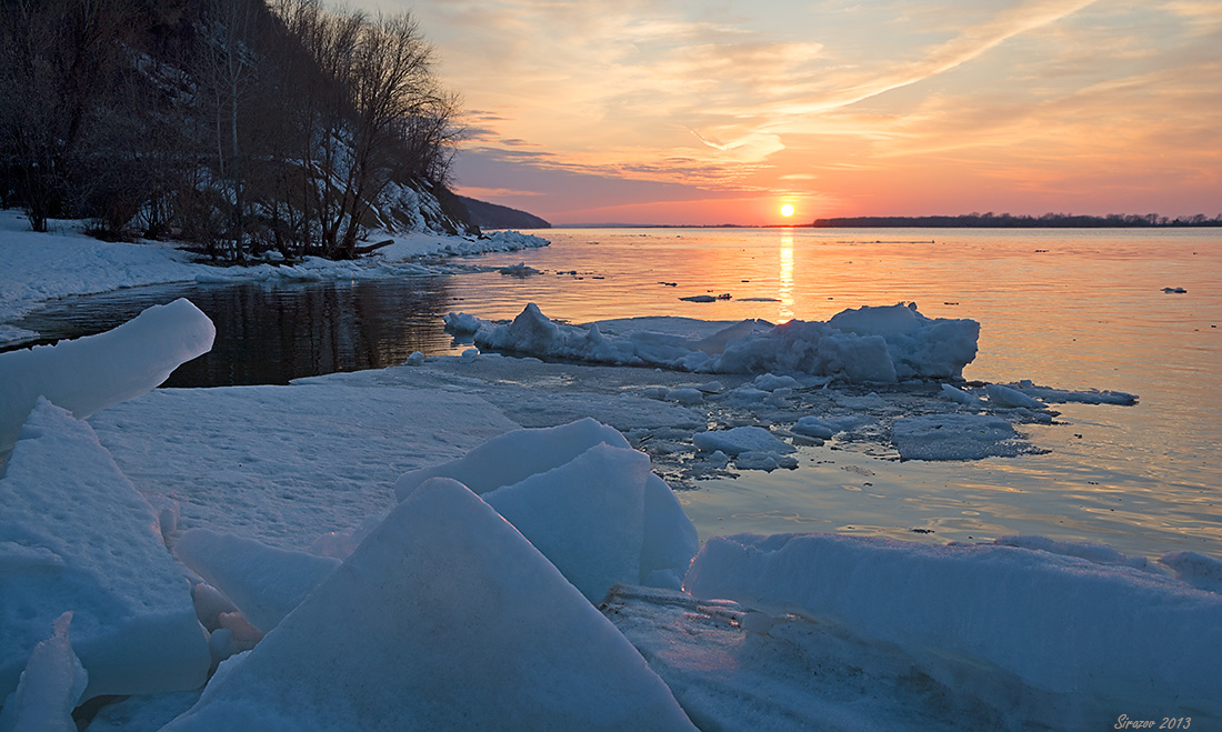 photo "Spring sunset on the Volga" tags: landscape, nature, 