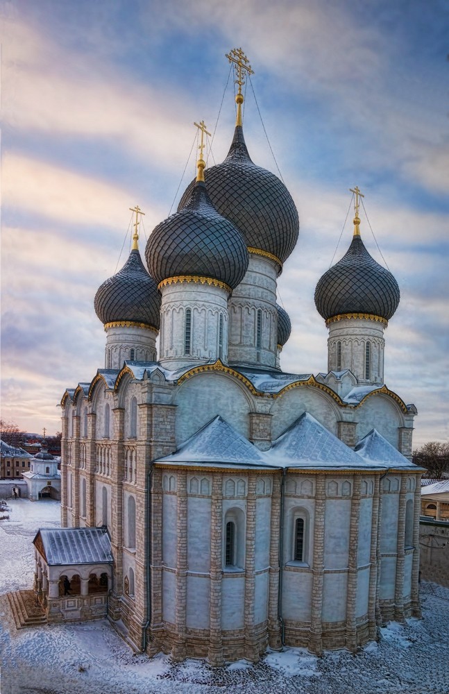 photo "***" tags: architecture, city, travel, sunset, winter, Ростов, вера, православие, религия, церковь