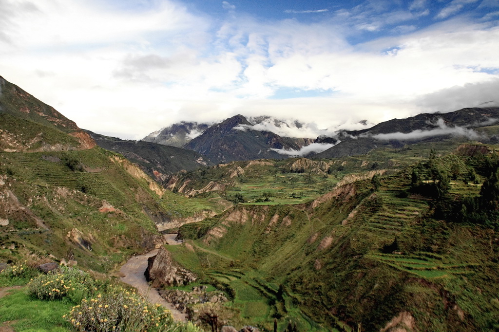 фото "великая река инков" метки: пейзаж, путешествия, природа, Южная Америка, вода, горы, облака, река