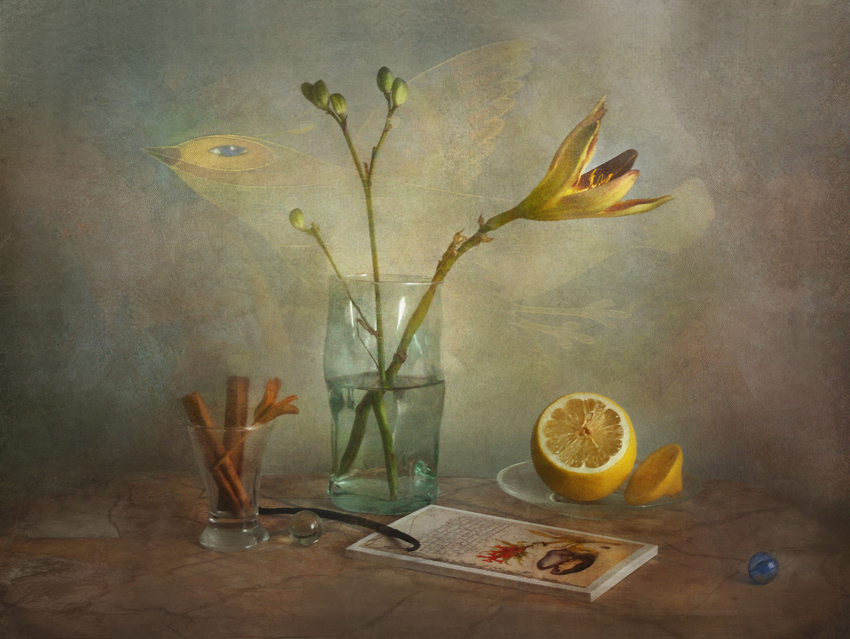 photo "***" tags: still life, лимон, цветок