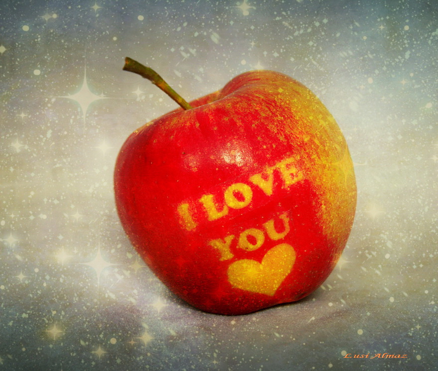 фото "Райское яблоко для влюбленных!" метки: digital art, яблоко