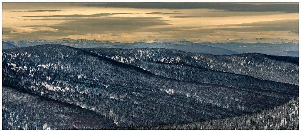 photo "***" tags: landscape, nature, travel, Asia, Russia, clouds, forest, mountains, sky, snow, sunset, taiga, winter, Кузнецкий Алатау, перевал, сибирь, туризм