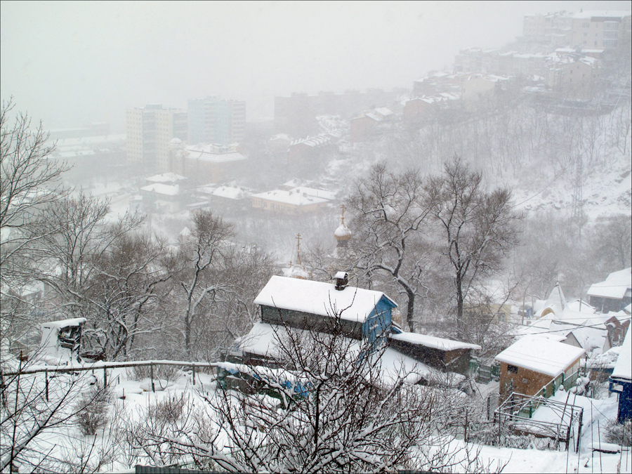 фото "Снегопад" метки: город, природа, зима