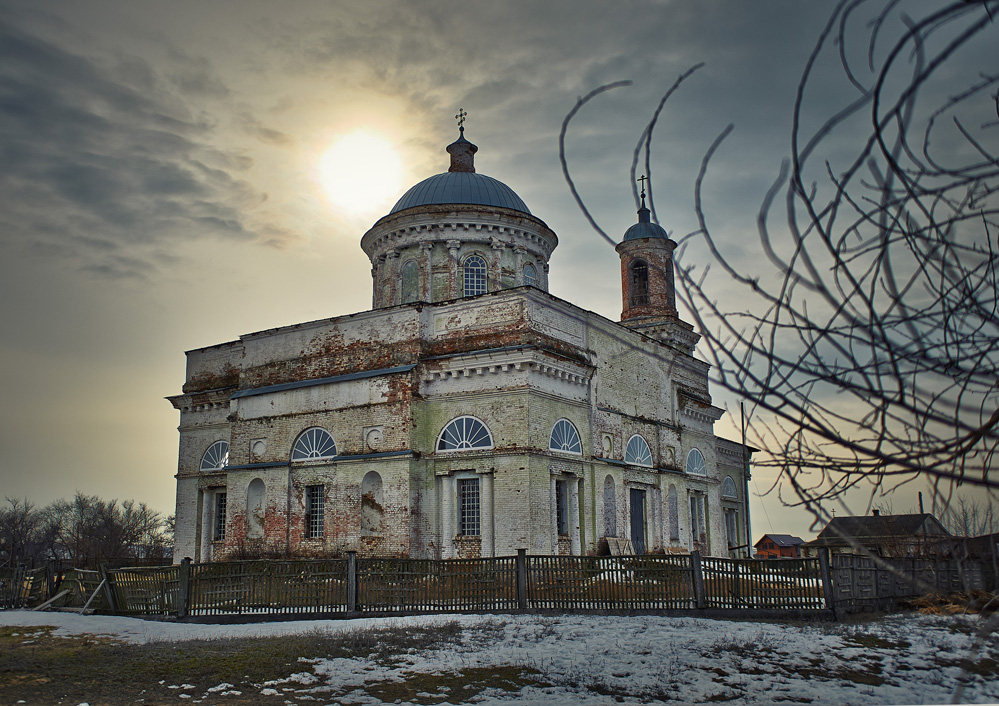 фото "ст. Еланская, Собор" метки: пейзаж, архитектура, стрит-фото, Еланская, Татарский, Тихий Дон, собор, станица, хутор