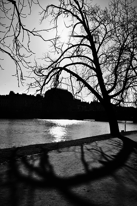 photo "Cилуэты и tени" tags: black&white, Prag, Prague, Praha