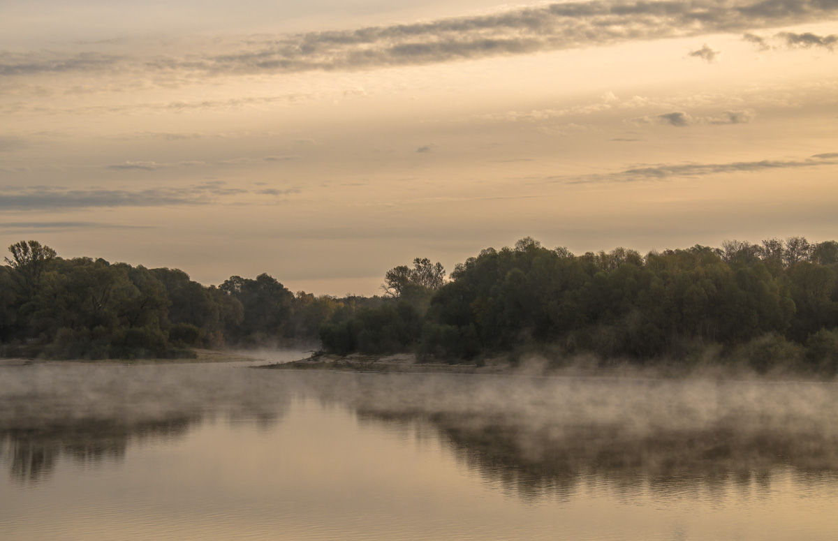 фото "Дым над водой" метки: пейзаж, вода, река, туман, утро