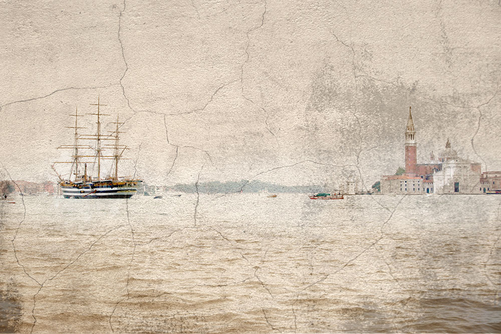 фото "L'Amerigo Vespucci a Venezia" метки: пейзаж, фотомонтаж, digital art, 