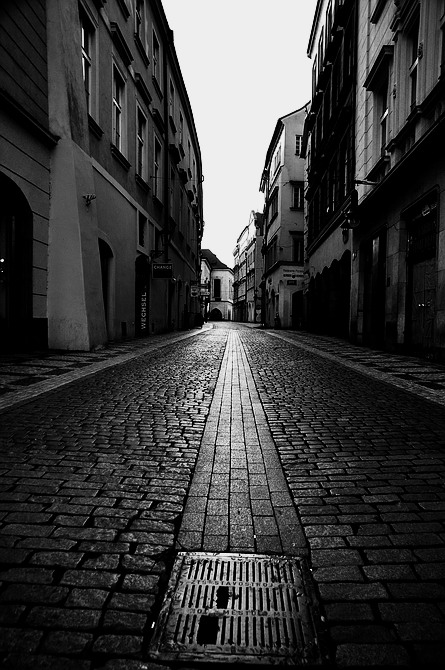 фото "Мостовая и улица" метки: черно-белые, Prag, Praha, Прага