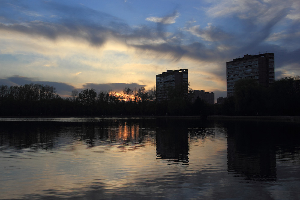 фото "Вечер" метки: пейзаж, весна, вода, закат