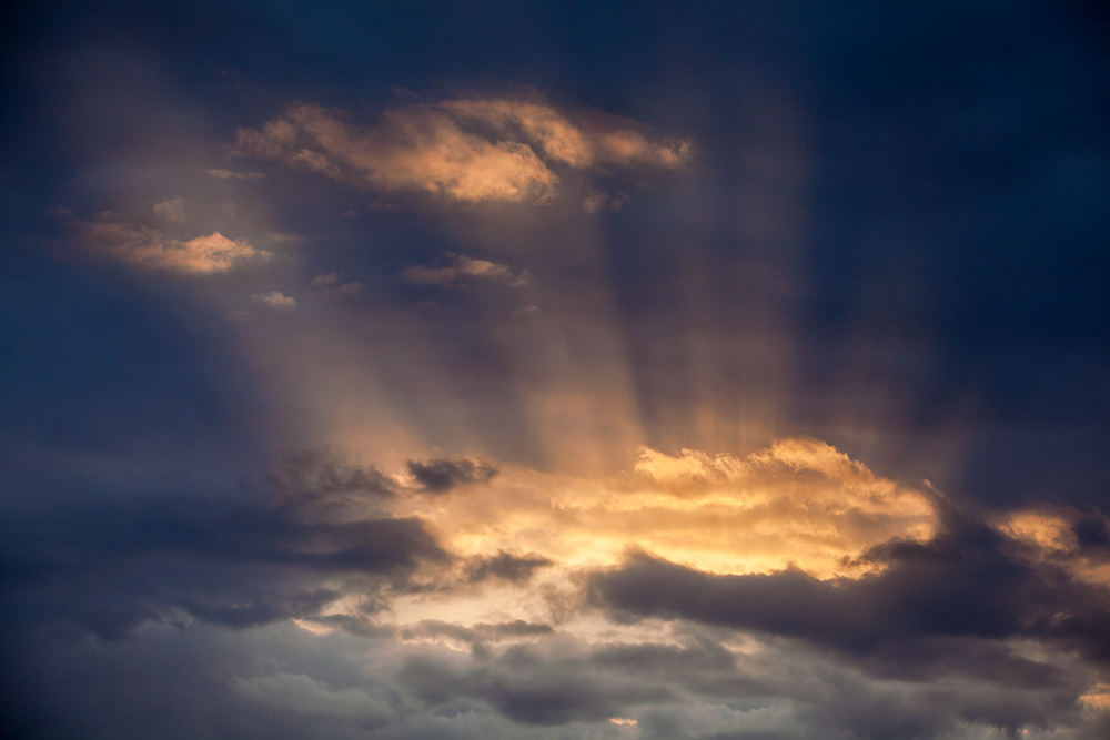 photo "Sunrays" tags: nature, clouds, sky, sun, sunset, лучи