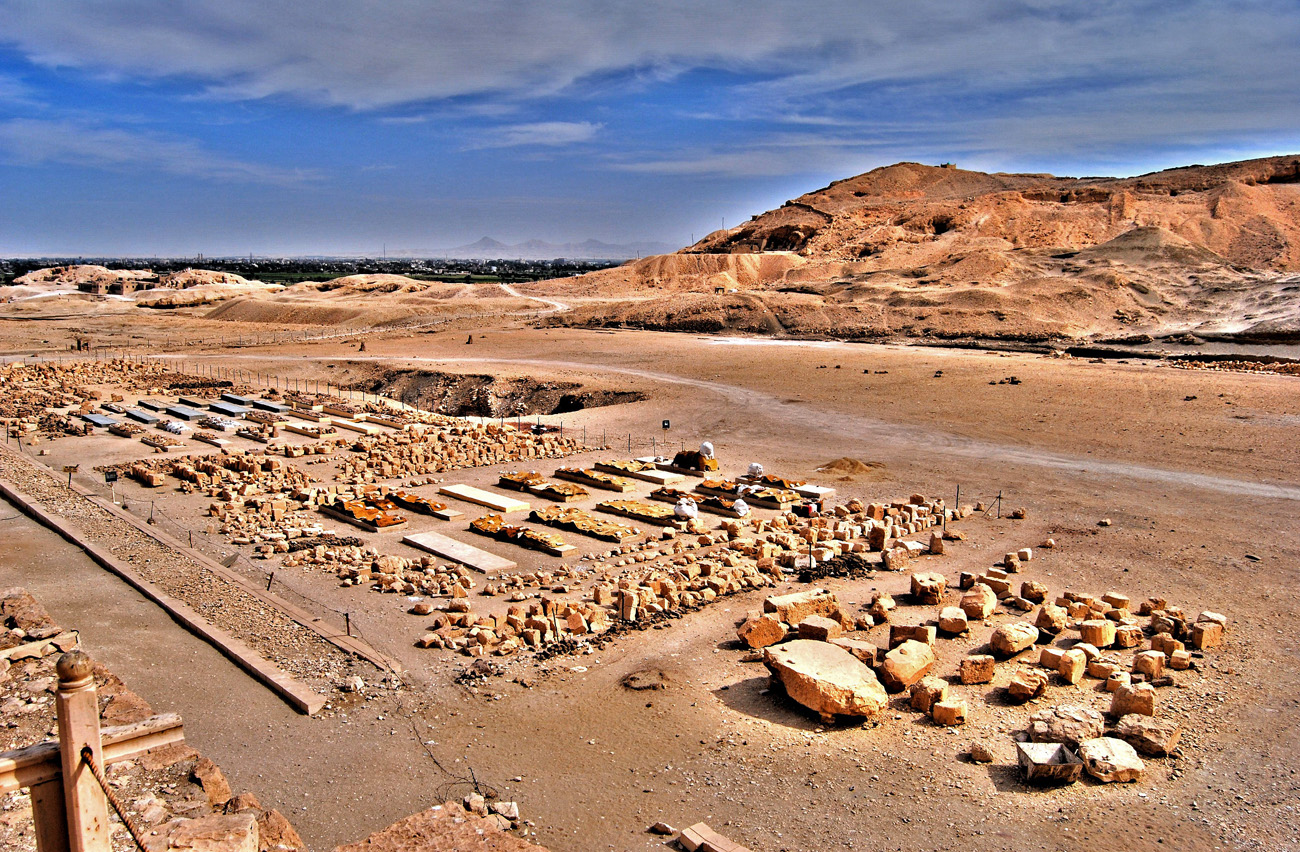 фото "Археологический раскоп в древних Фивах" метки: пейзаж, путешествия, архитектура, 