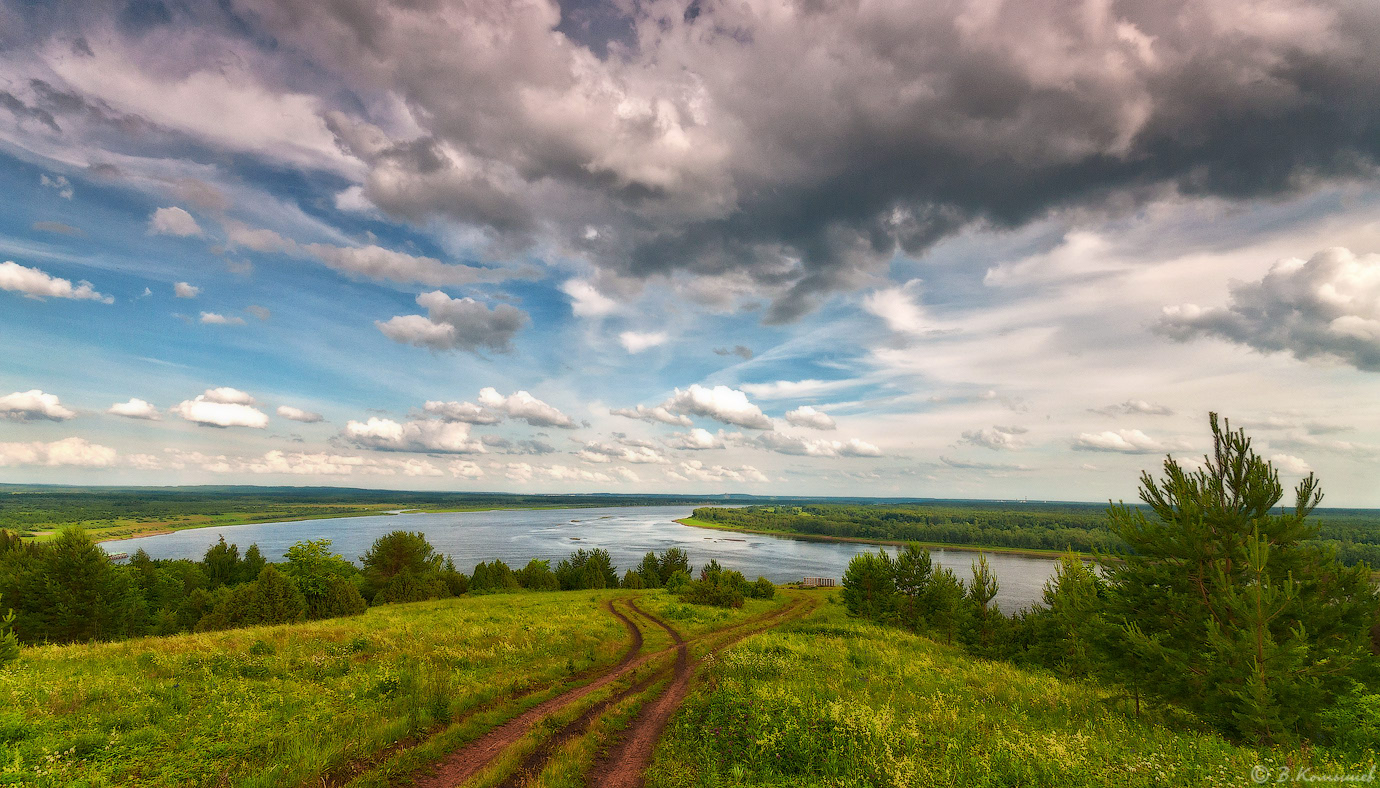 photo "***" tags: landscape, nature, travel, clouds, river, sky, summer, water, Кама