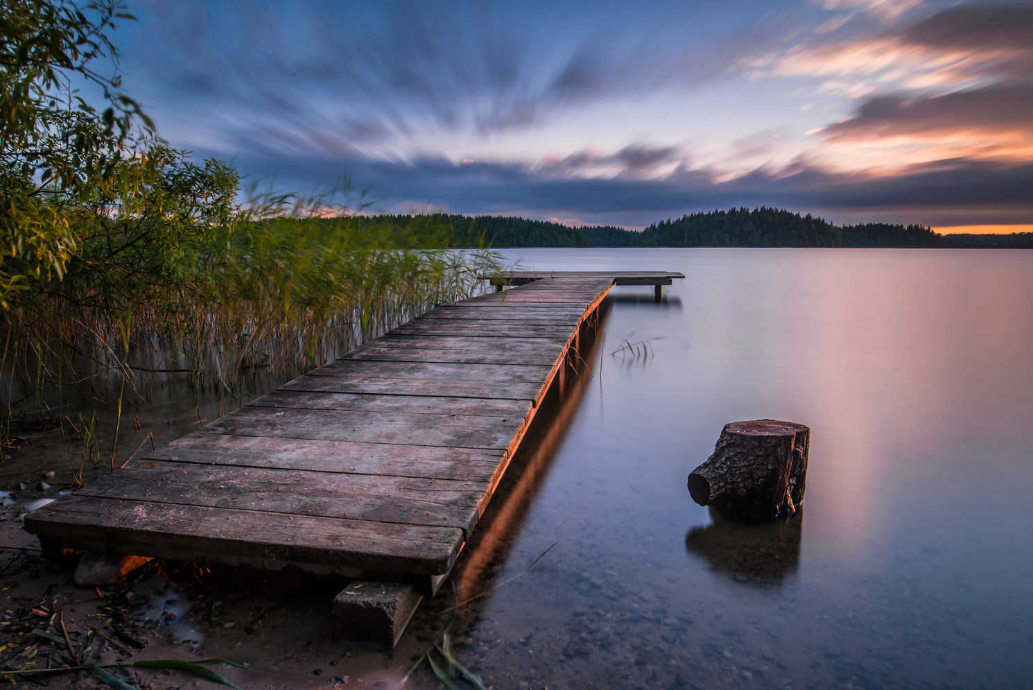 photo "Kāla lake - sunset" tags: landscape, latvialakesunsetlongexposureni