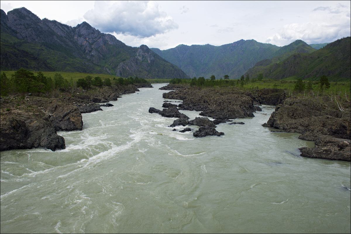 photo "***" tags: travel, landscape, mountains, Алтай, Катунь, Тельдекпень, порог. река