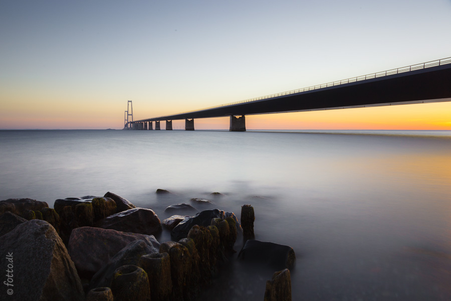 photo "Мост Большой Бельт" tags: landscape, architecture, bridge, sea, sunset, дания