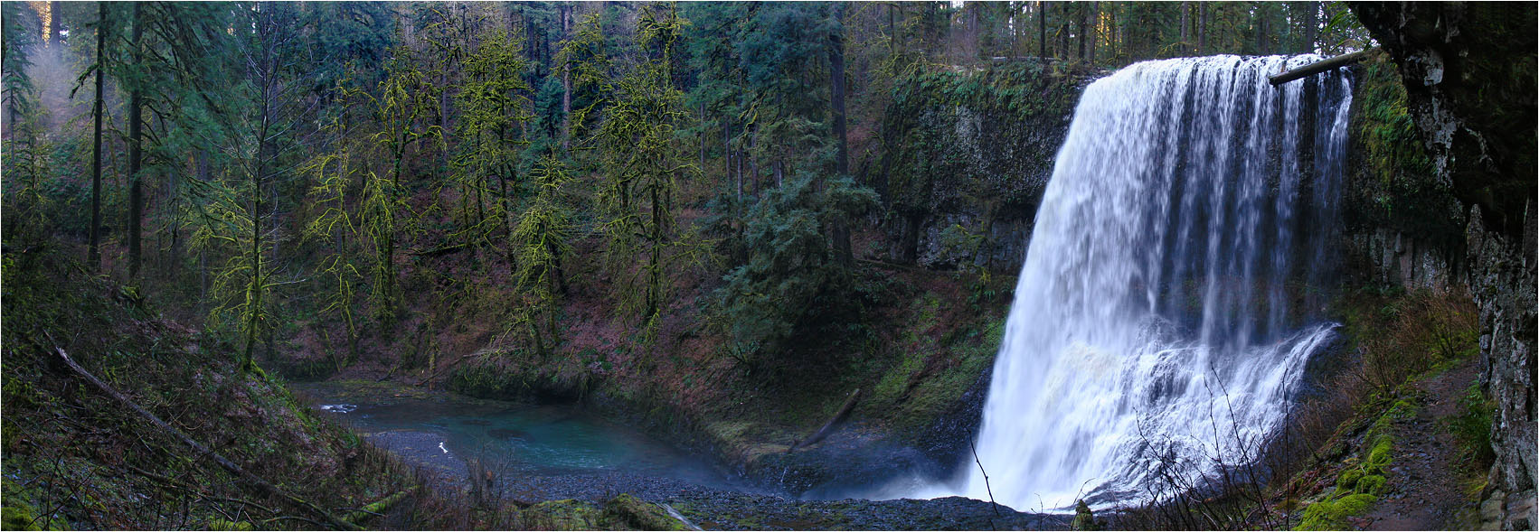 photo "Having passed under the waterfall" tags: landscape, forest, water