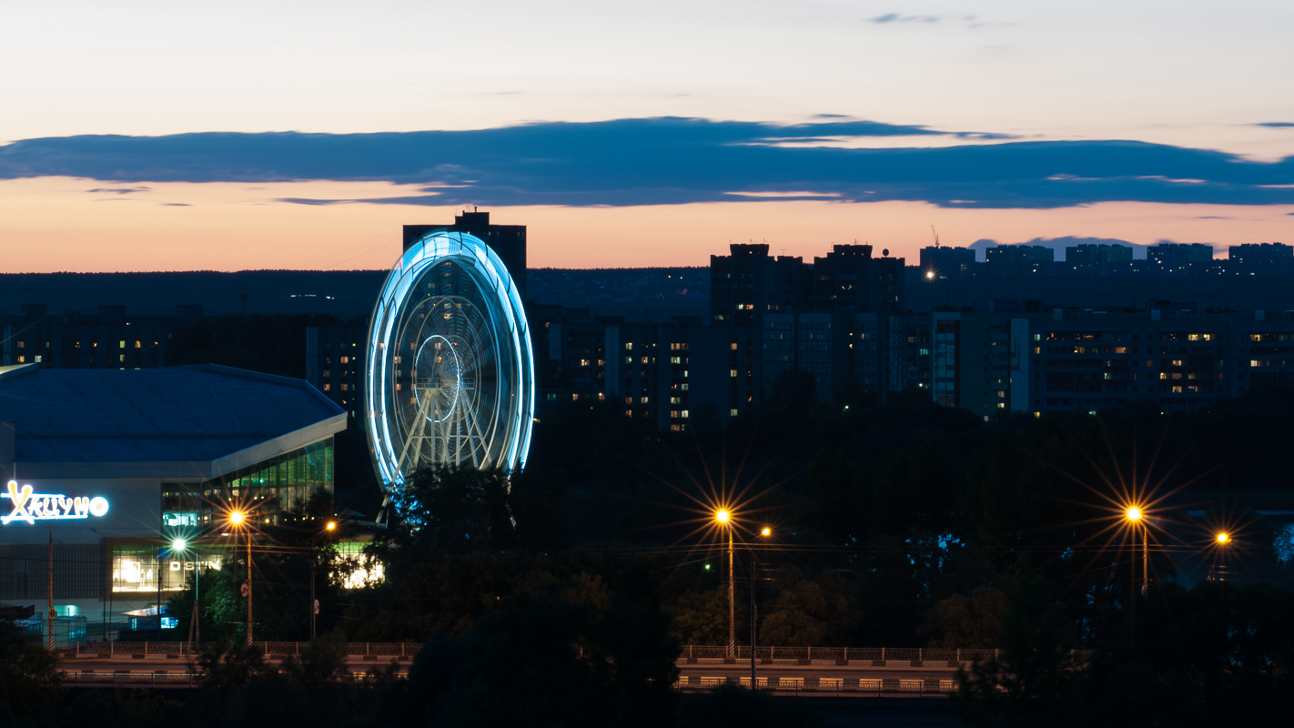 photo "And yet it moves" tags: landscape, architecture, night, колесо-обозрения