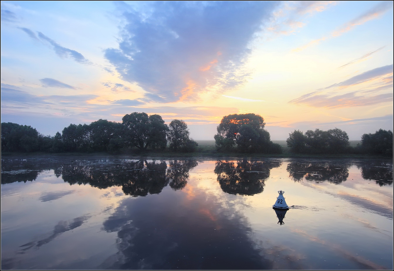 photo "Dawn on Oka" tags: nature, landscape, 