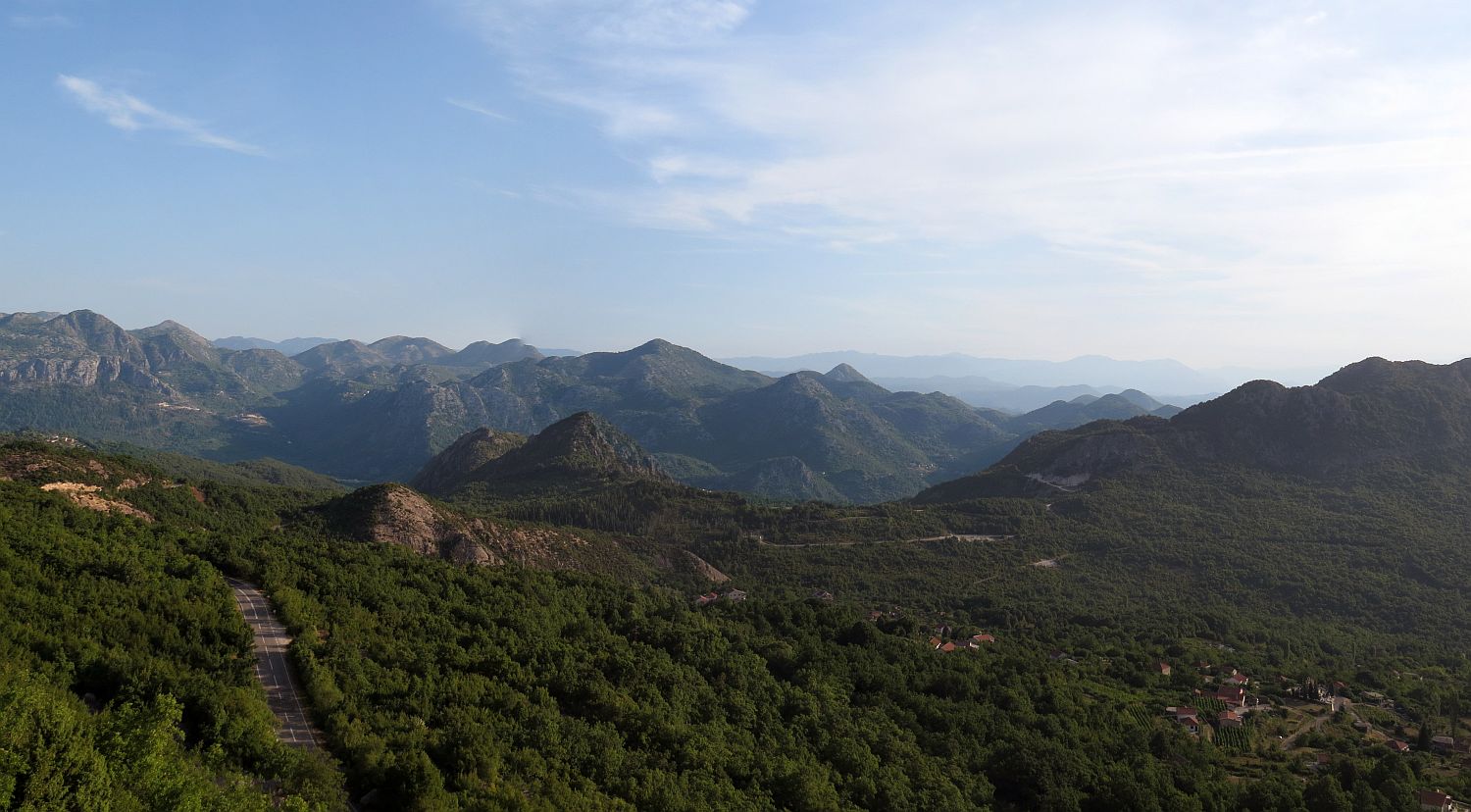 photo "Montenegro. Mountain road" tags: , forest, mountains, sky, summer, Черногория