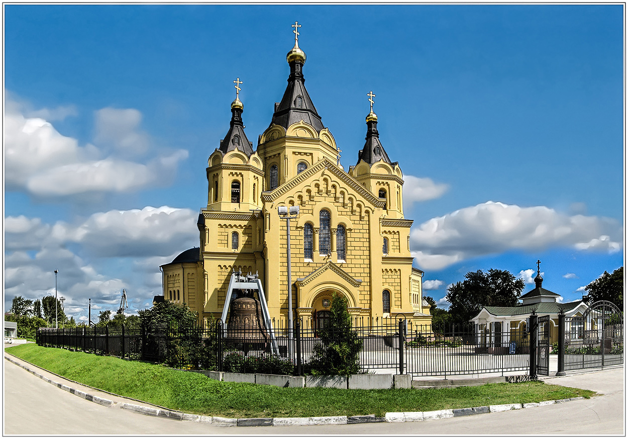 photo "Alexander Nevsky Cathedral. Nizhny Novgorod." tags: architecture, city, summer, александр невский, нижний новгород, собор
