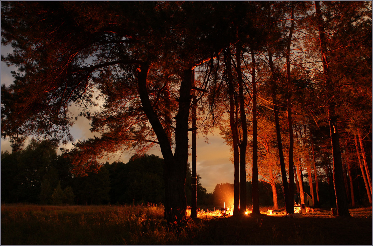 photo "Night campfire" tags: landscape, nature, night, Нерская, Огонь