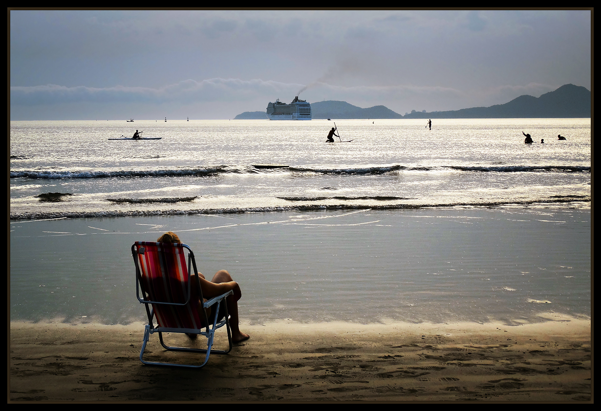 photo "Admiring the scenery..." tags: landscape, South America, summer, sunset