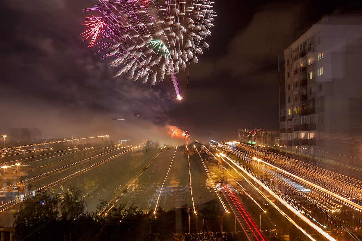 photo "Space dandelion" tags: city, abstract, Космический одуванчик