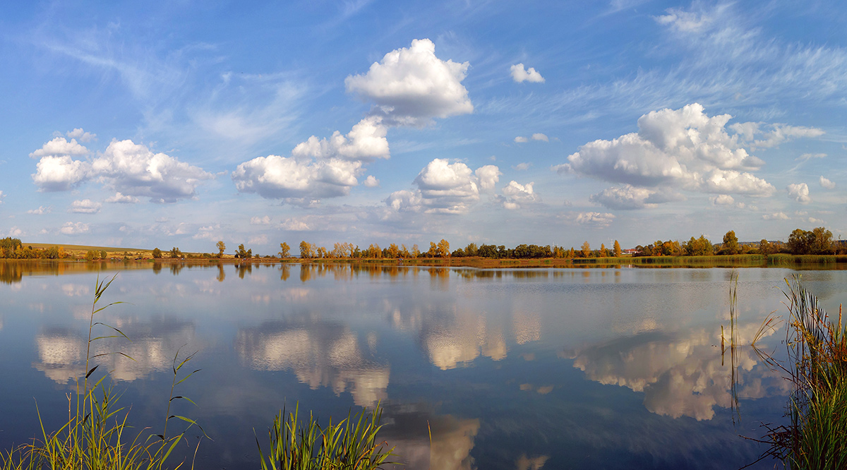 фото "Сентябрь, бабье лето" метки: пейзаж, вода, облака