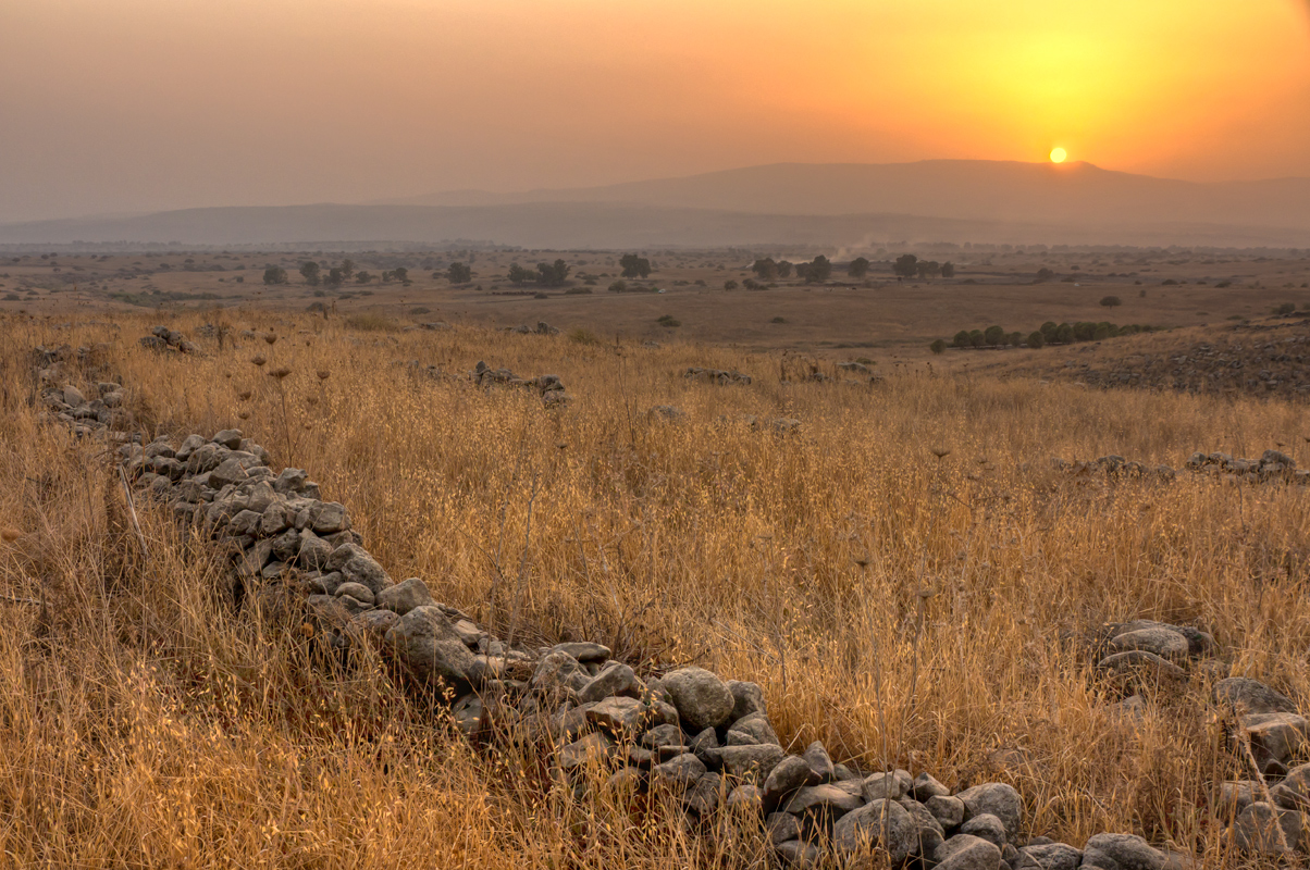 фото "Закат на Голанах" метки: пейзаж, Голанские высоты, Израиль, Кацрин