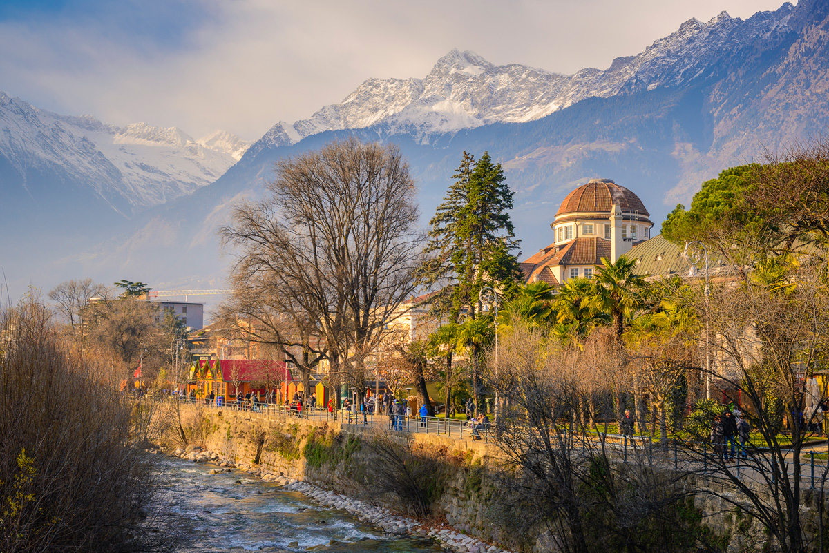 photo "***" tags: landscape, travel, city, Europe, Italy, mountains, Мерано, пальма