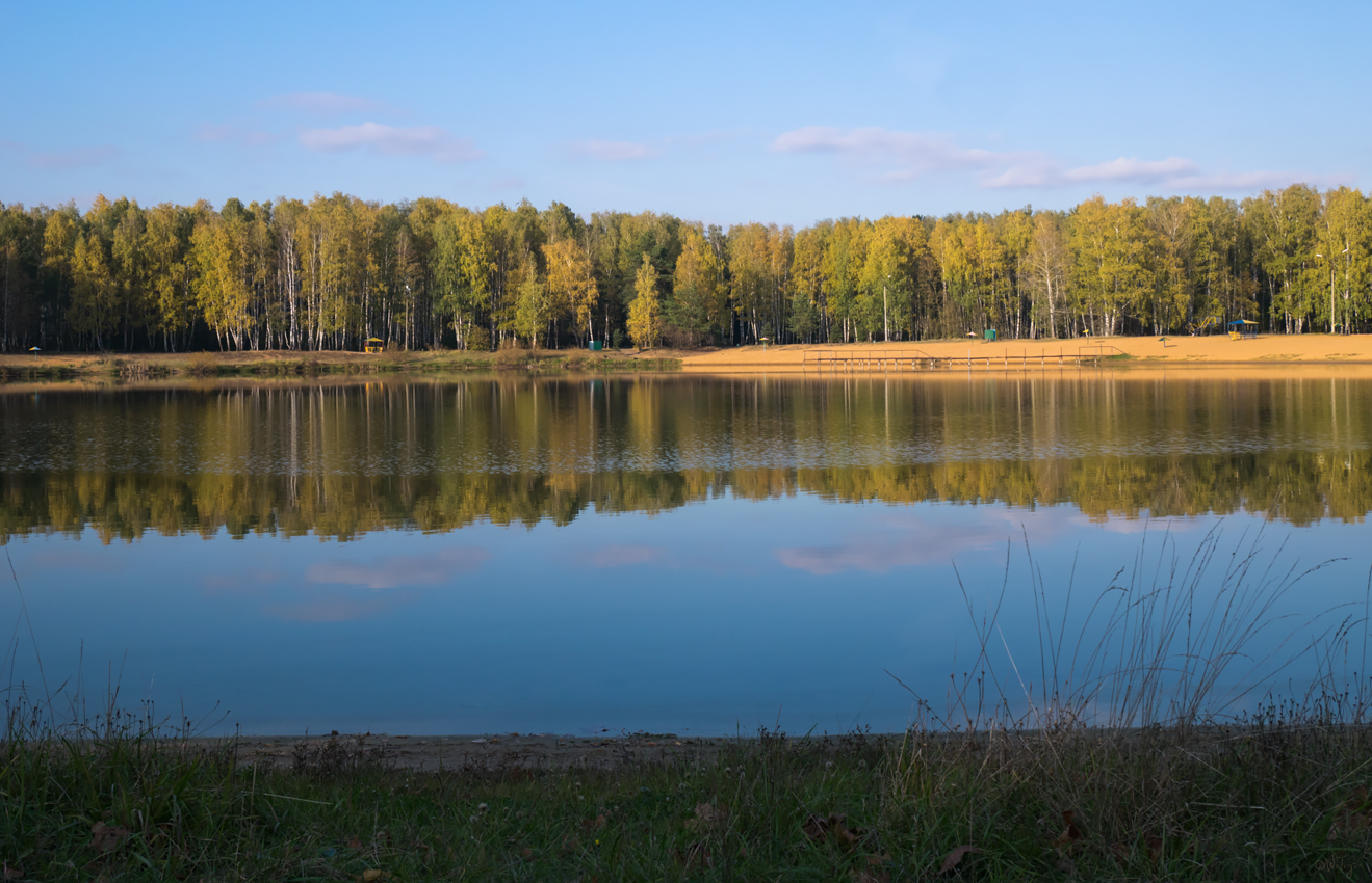 photo "***" tags: landscape, clouds, forest, lake, reflections, water