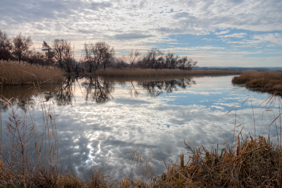 photo "***" tags: landscape, nature, autumn, clouds, river, water, отражение