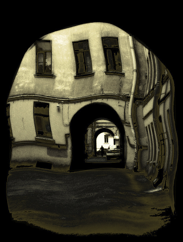 photo "***" tags: digital art, двор, зарисовка, питер