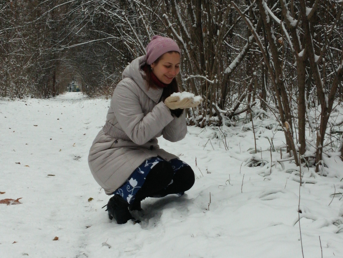 фото "Девушка и снег" метки: портрет, пейзаж, путешествия, 