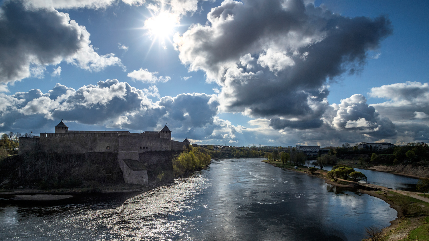 фото "Солнце над рекой" метки: пейзаж, архитектура, 