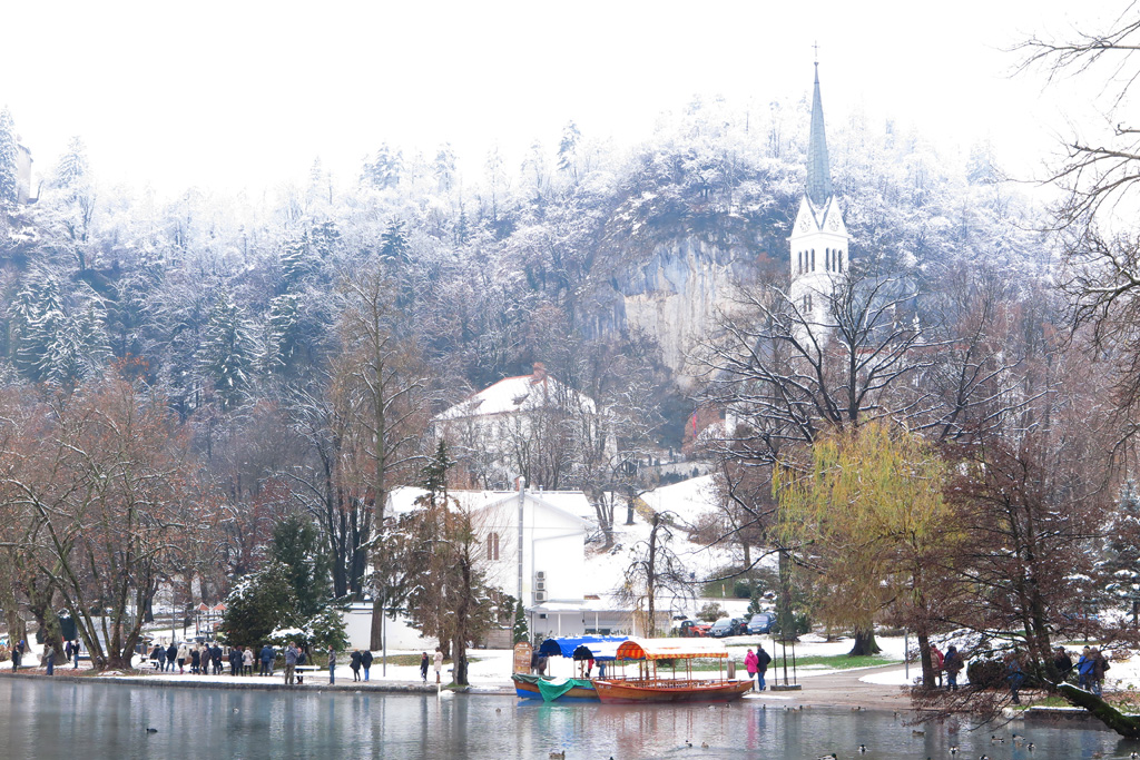 photo "Церковь Св.Мартина на озере Блед" tags: landscape, Europe, winter