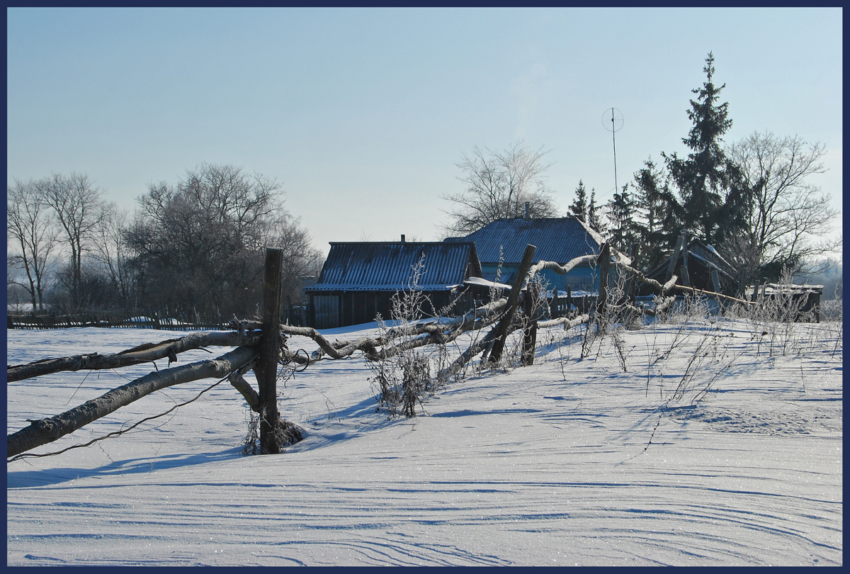 photo "***" tags: landscape, snow, winter, околица